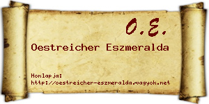 Oestreicher Eszmeralda névjegykártya